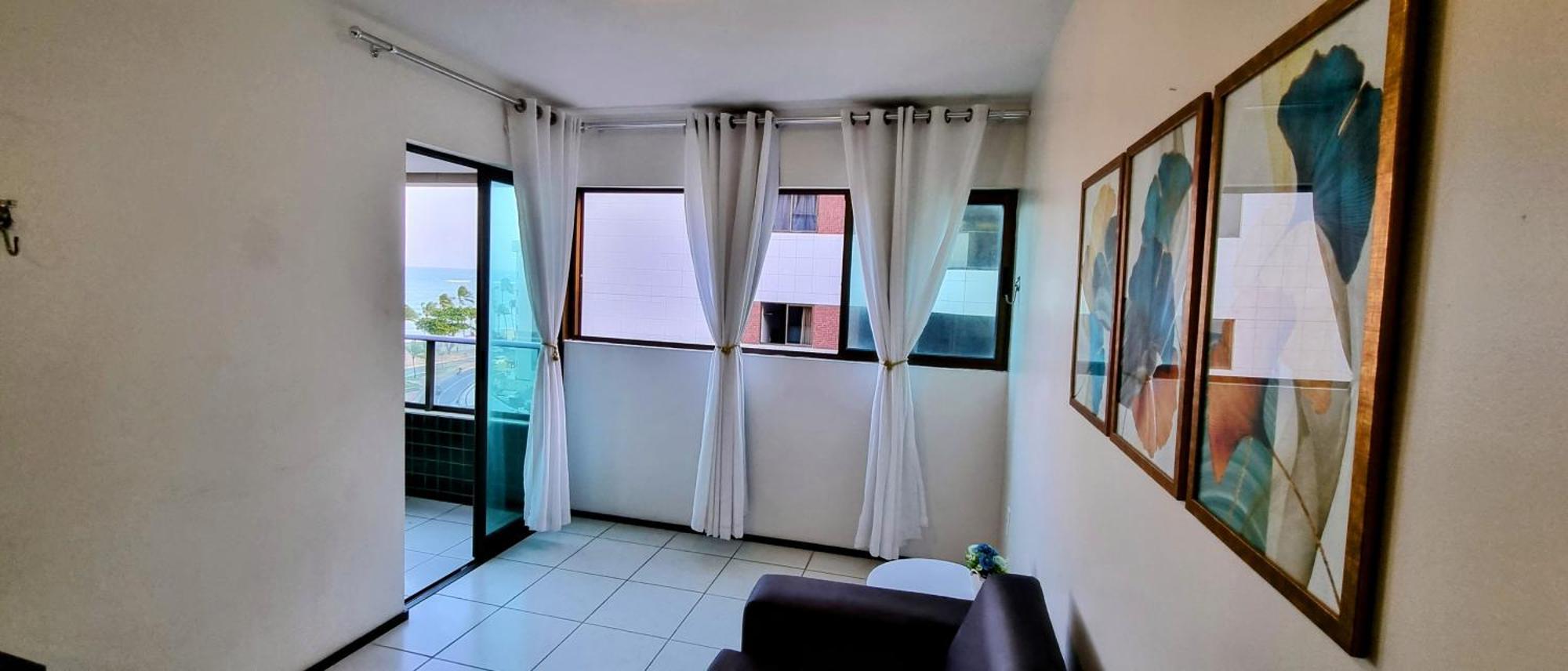 Ferias Apto Com Varanda Vista Mar Apartamento *